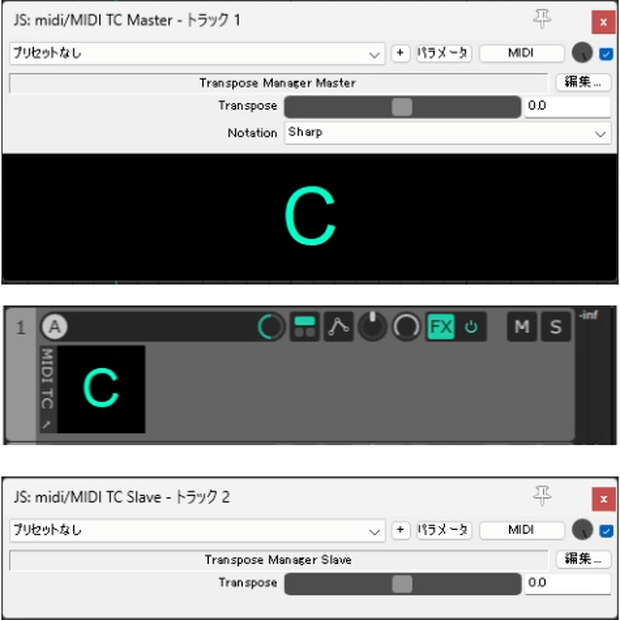 MIDI Transpose Controller
