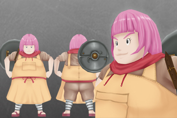 【ローポリ3DCG】モブキャラクターズ：防具屋