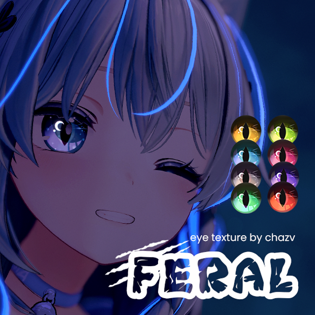 [VRCHAT EYE TEXTURE] Feral