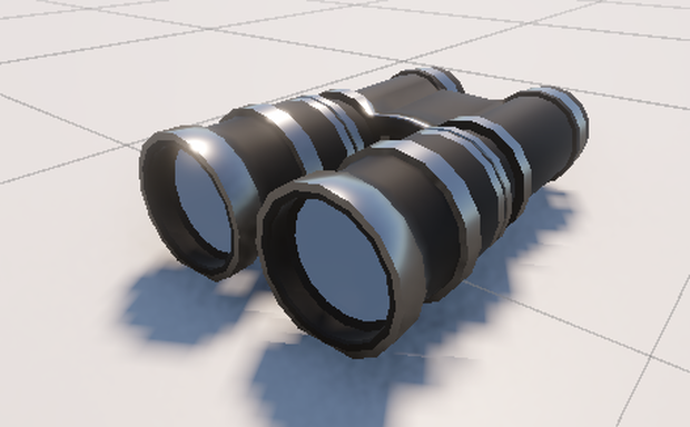 双眼鏡　3Dモデル