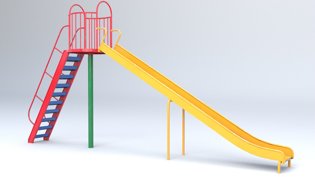 【滑り台 3Dモデル】Slider（Slide）｜Unity・Blender対応