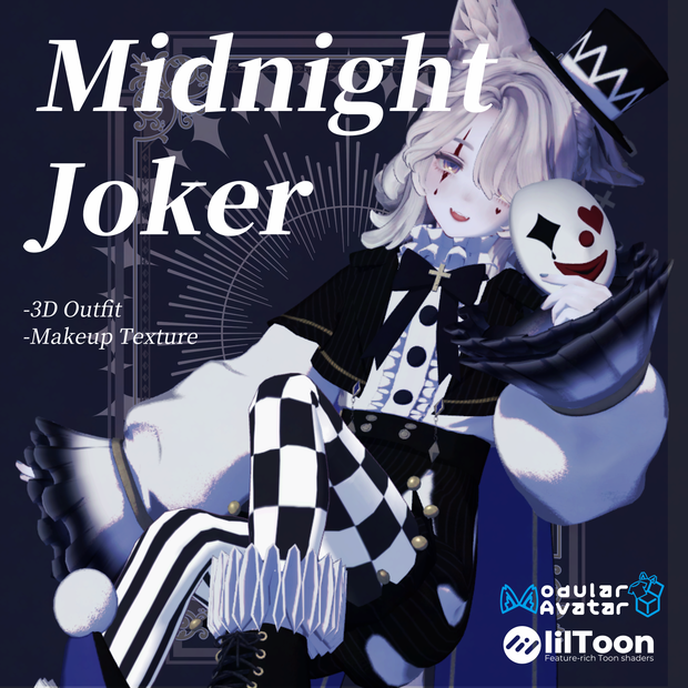 【Marycia マリシア対応】Midnight Joker 【3D衣装モデル】