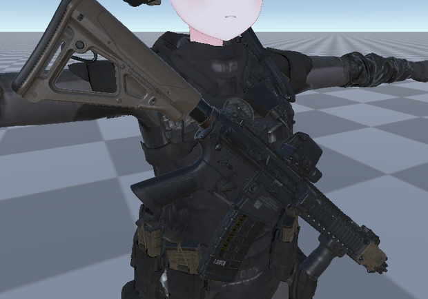 【VRChat Modular Avatar対応】AR-15 M4 Weapon System & Particle Ver.1.15