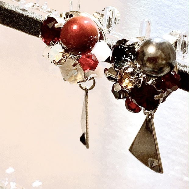 芸者 血まみれの扇 イメージイヤリング 一等星 Booth