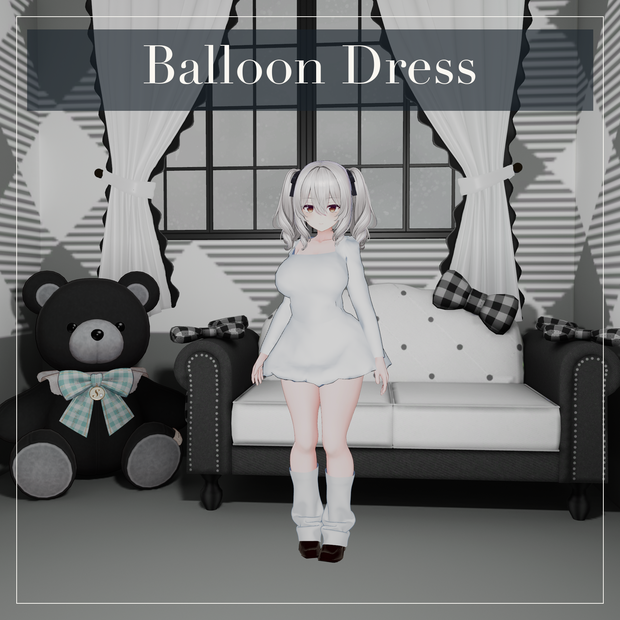 【ミルティナ対応衣装】BalloonDress｜VRChat 3D衣装