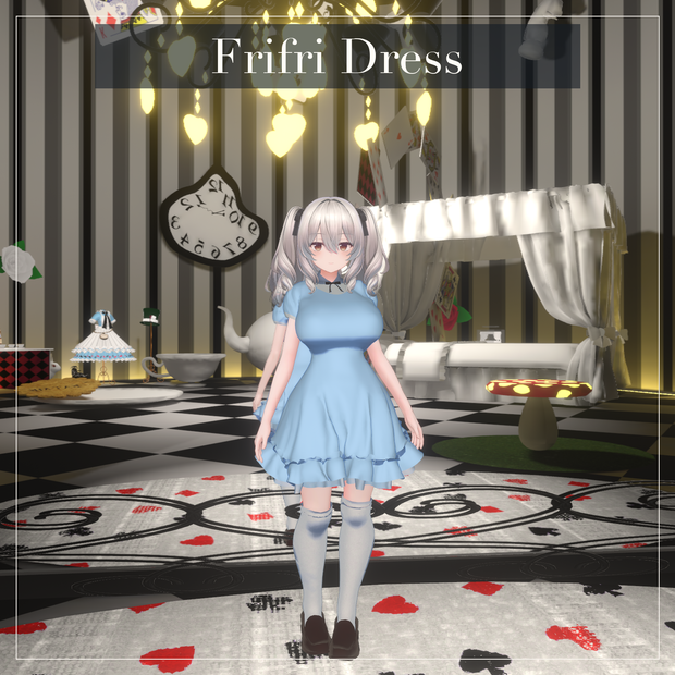 【ミルティナ対応衣装】FrifriDress｜VRChat 3D衣装