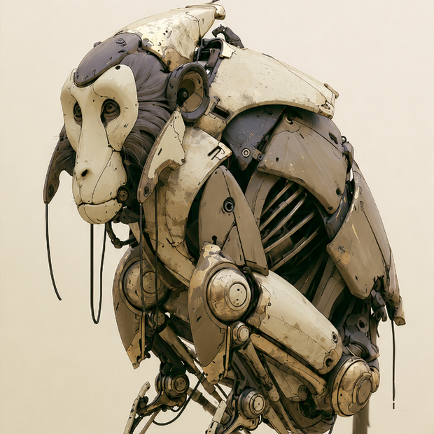 Cyber Wa Robotic Creatures Vol.1 サイバー和風 動物ロボット素材集