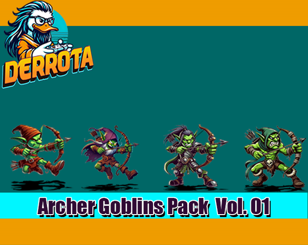 Archer Goblins Pack Vol.01. RPG MAKER MV/MZ - アーチャーゴブリンパック Vol.01. RPG MAKER MV/MZ