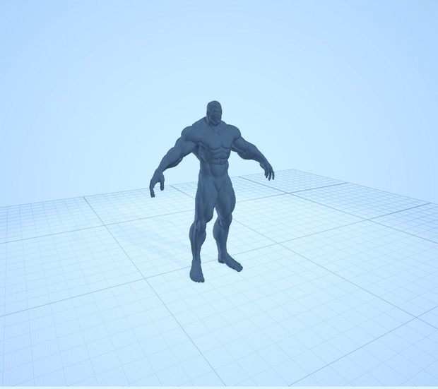 3d ボディ　男