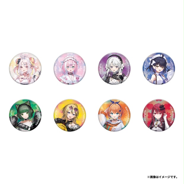 スーサイドガール　缶バッジ　4個セット　会場限定 Mixstgirls」2ndグッズ 缶バッジ - Mixstgirls - BOOTH
