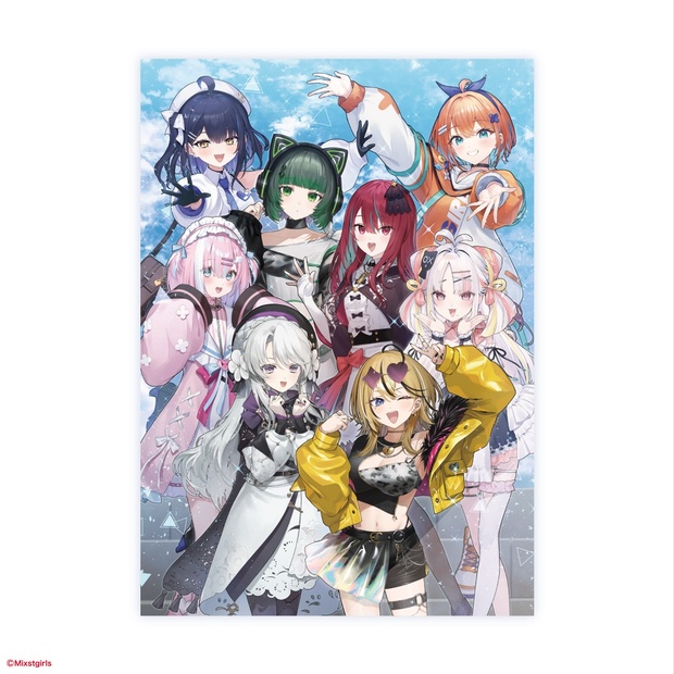 「Mixstgirls」1周年記念グッズ Mixstgirls」1周年記念 B4キャラファインアクリル - Mixstgirls - BOOTH