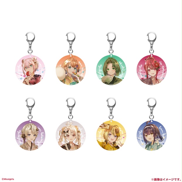 Mixstgirls サマーグッズ 缶バッジ アクリルキーホルダーvtuber Mixstgirls」サマーグッズ アクリルキーホルダー - Mixstgirls - BOOTH