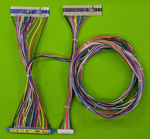 カプコンCPS2基板用 マルチプレイヤーＪＡＭＭＡ対戦ハーネス 200cm