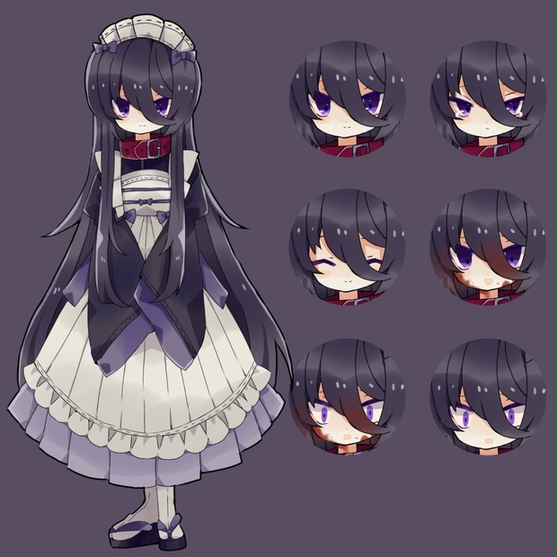 和風メイド 立ち絵素材 - ユースフルうどんβ - BOOTH