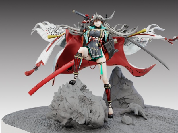 アズールレーン 白龍 3Dデータ（blendファイル） - こよ_おじたり - BOOTH