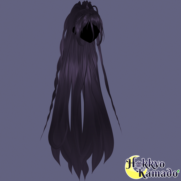 Messy long high Ponytail (not rigged) // 長い高いポニーテール （装備されていません）