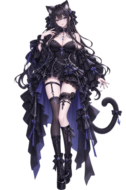 【1点限定】黒猫のお姉さん