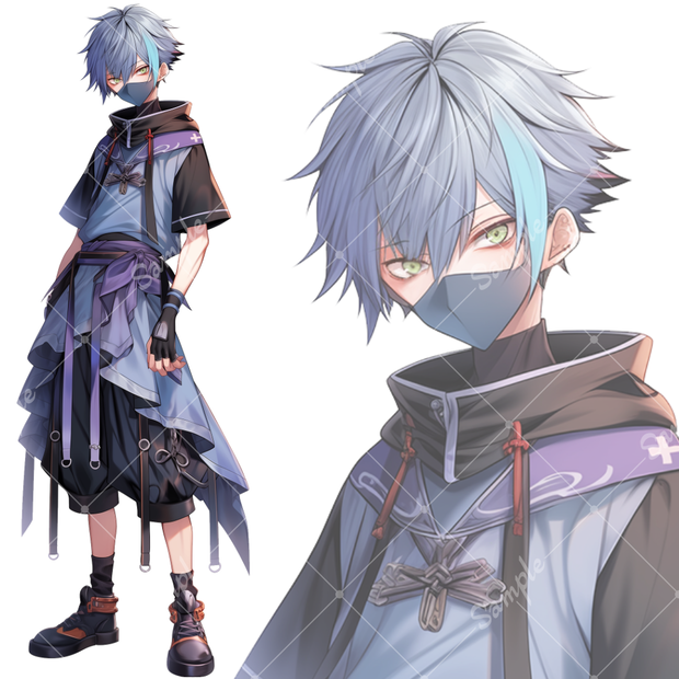 全身立ち絵素材168 忍者 男の子