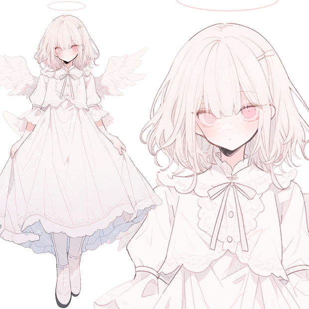 全身立ち絵素材177 天使 女の子