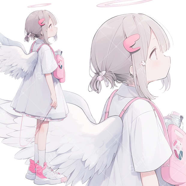 全身立ち絵素材179 天使 女の子