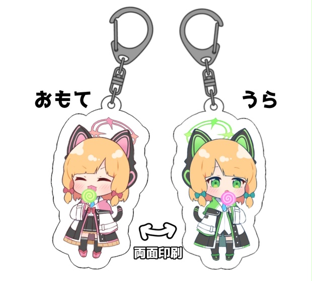 モモイ＆ミドリ ブルアカアクリルキーホルダー（60mmサイズ） - ねころ