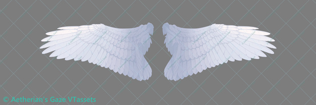 realistic wing from live 2d psd Unrigged