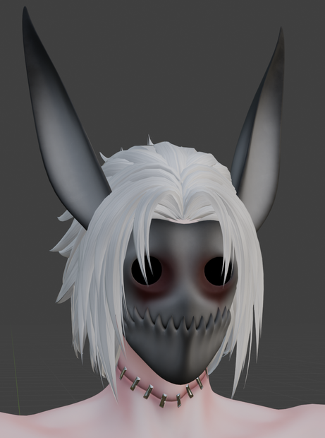 Bunny Monster Mask / Vrchat Asset