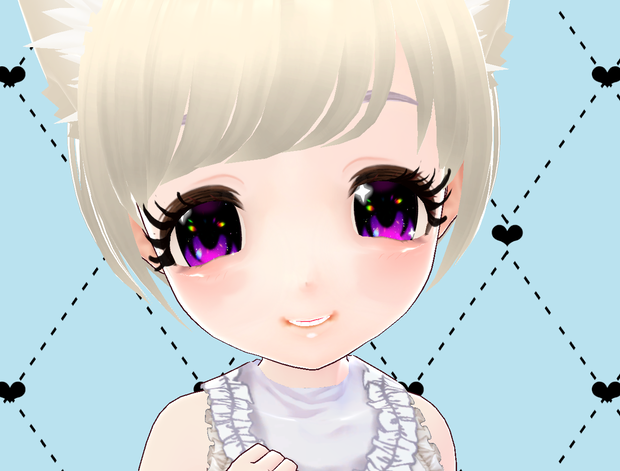 キラキラStarピンク瞳　テクスチャ　Vroid
