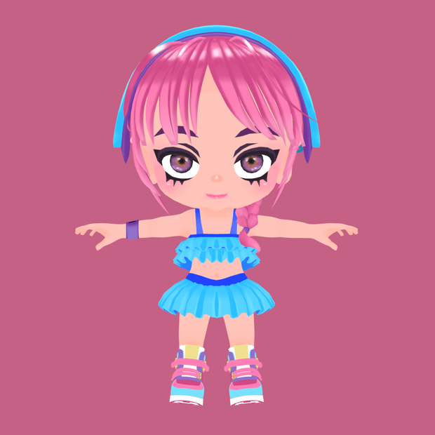 オリジナル3Dモデル『NEMUCHAN』