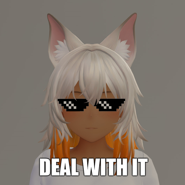 "Deal With It" Meme Sunglasses [VRChat Asset]