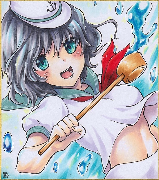 原画】村紗水蜜 ミニ色紙 - FIKA - BOOTH