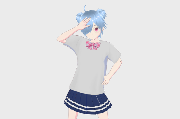 Cute Girl 2 3D_Model オリジナル3Ｄモデル