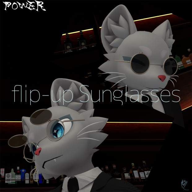 【Mayu対応】フリップアップサングラス/Flip-up sunglasses