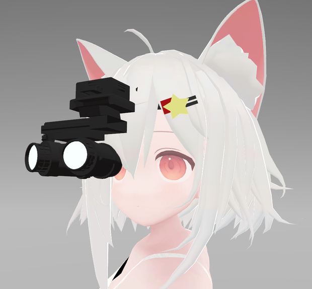 片眼ナイトビジョンゴーグル（VRChat想定）