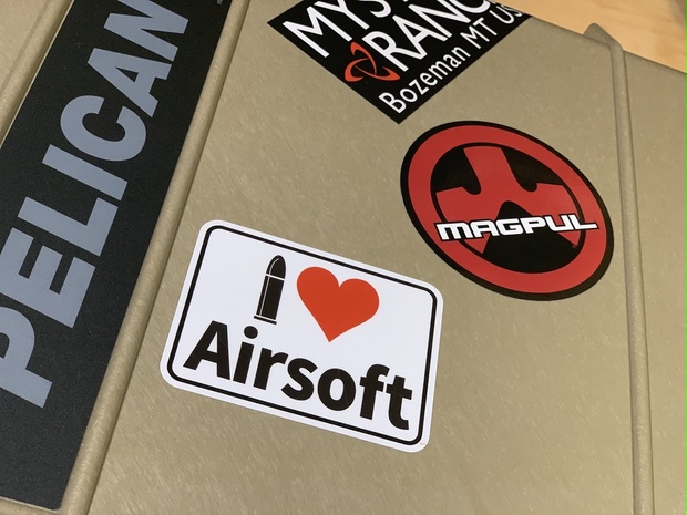 I LOVE Stickers For Airsofter - YAMAME PROJECT. Web Shop - BOOTH