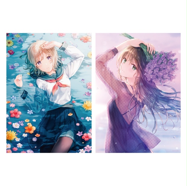 Hiten 複製原画 直筆サイン入り Claire はるかぜ A2