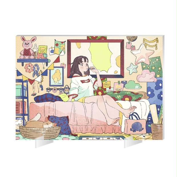 Amazon.co.jp: 海島千本 個展「Rooms」アクリルアート『はみがき