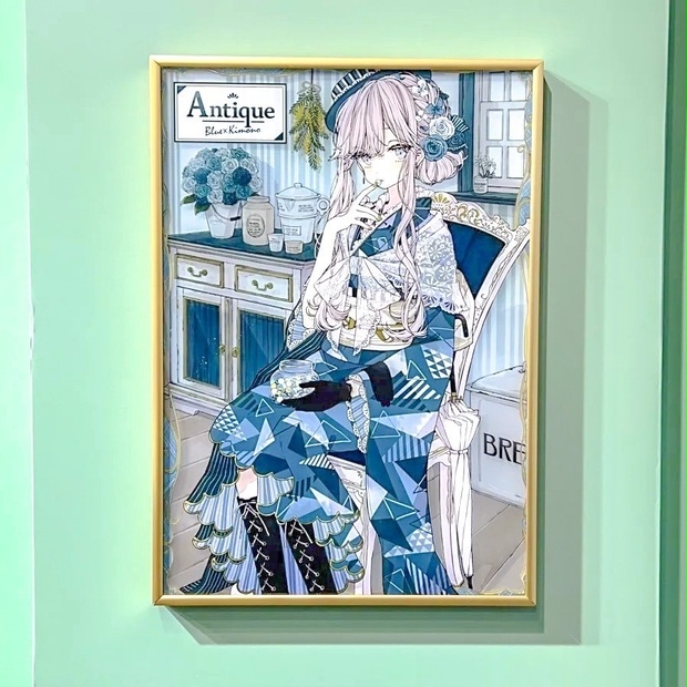 鏡面加工アート『着物×アンティーク』 - pixiv WAEN GALLERY - BOOTH