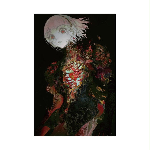 SIGNAL414 個展 MON レイヤードグラフB『ハート(2022)』 MON初個展「SIGNAL 414」 | pixiv WAEN GALLERY