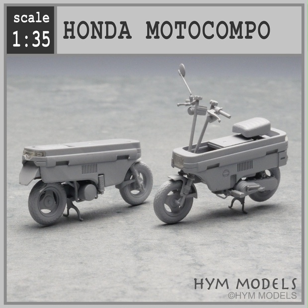 1/35 モトコンポ ３Dレジン製フルキット （１台分） - HYM MODELS - BOOTH