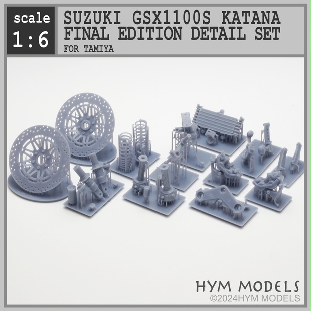 1/6 スズキGSX1100Sカタナ用 ファイナルエディションパーツセット - HYM MODELS - BOOTH