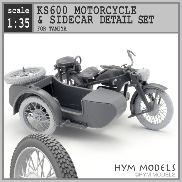 1/35 KS600サイドカー ディテールアップパーツセット - HYM MODELS - BOOTH