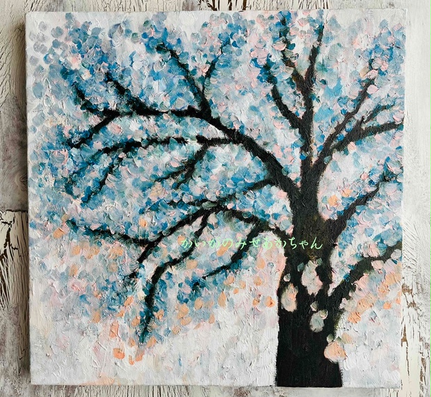 原画「櫻2024」S8・油彩