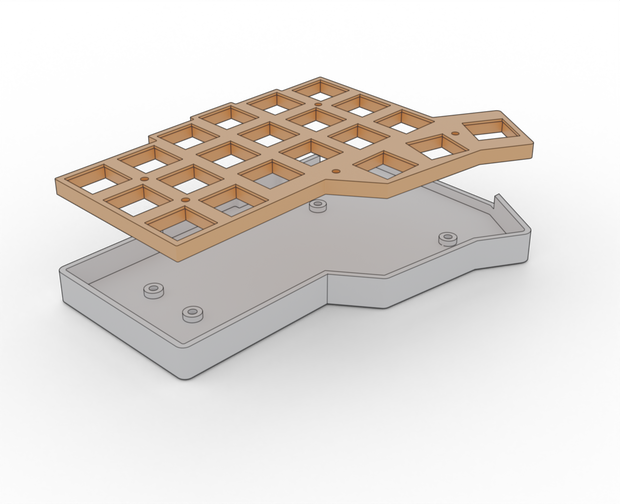 Corne V3 対応 自作分割キーボードケース STLデータ(3Dプリント用)