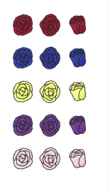 小さな薔薇の花素材 背景透過 Queen Of The Nights Booth
