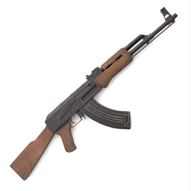 【3Dモデル】アサルトライフル -AK-47-