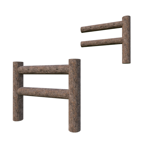 【3Dモデル】木の柵 -Wood_Fence-