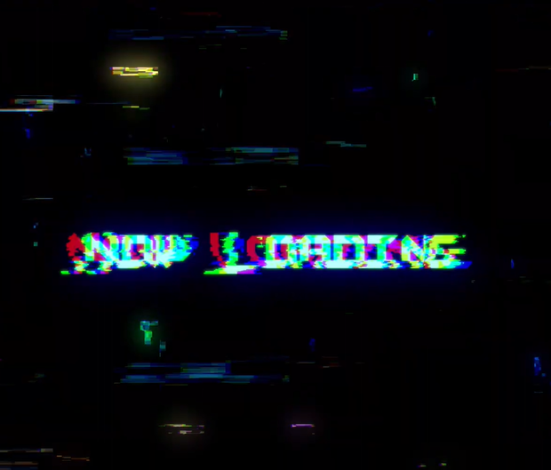 【待機画面】グリッチするNow Loading【配信用】