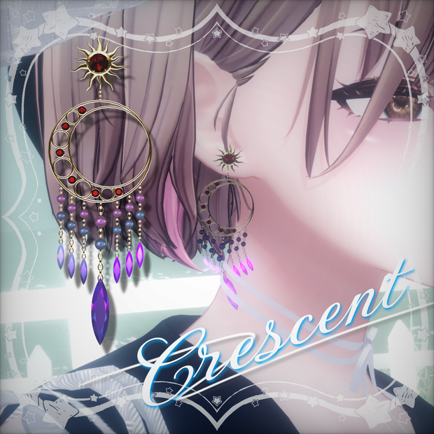 Crescent -Ethnic pierce-【MA設定済】【VRChat想定】