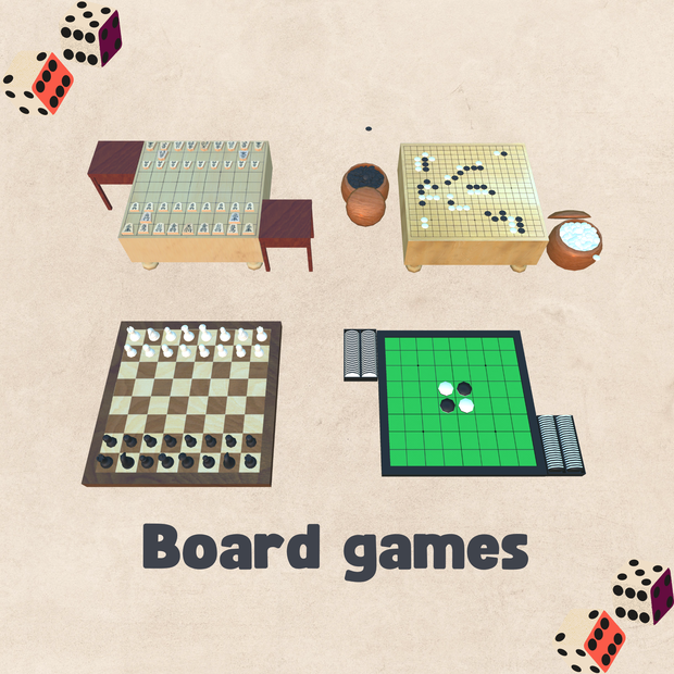 おなじみのボードゲームセット